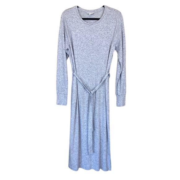 NWOT Topshop Long Sleeve Knit Midi Dress in Heather Gray - Picture 9 of 14
